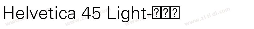 Helvetica 45 Light字体转换